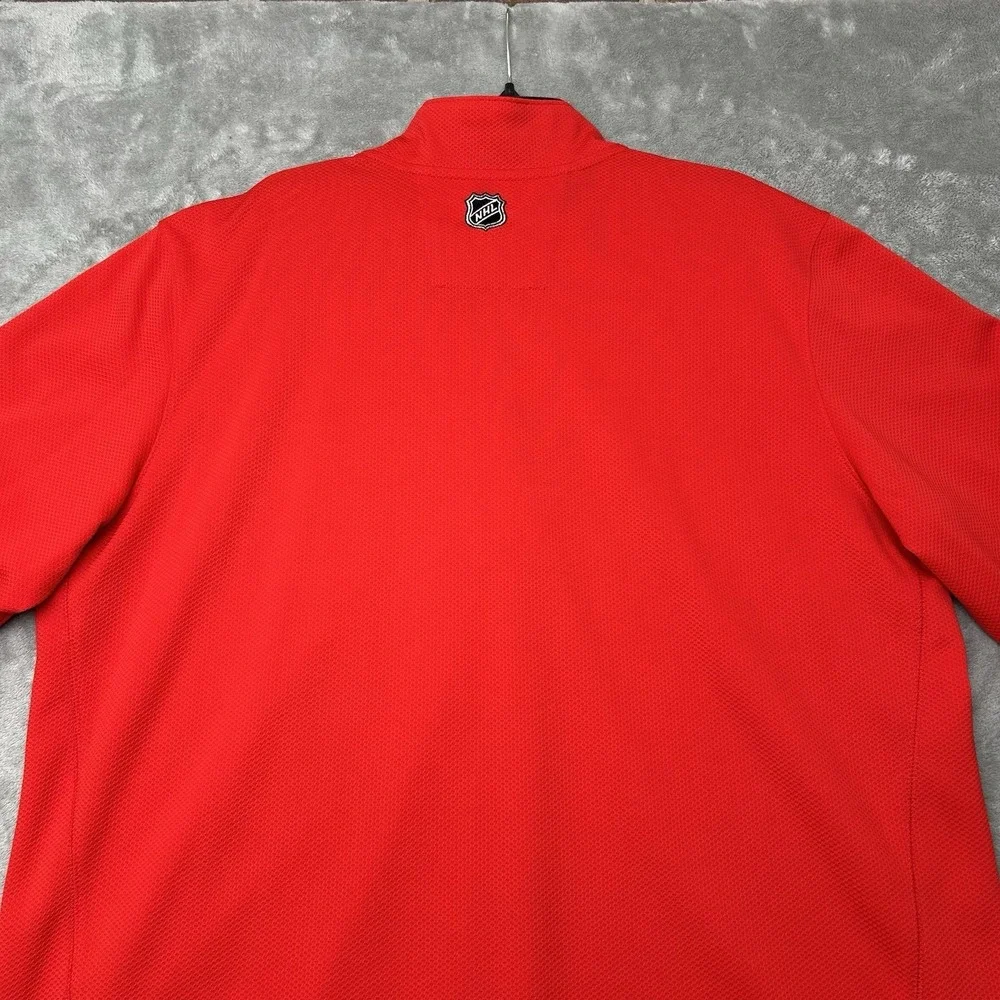 NHL Washington Capitals Reebok Center Ice Mens 1/4 Zip sweatshirt size 2XL
